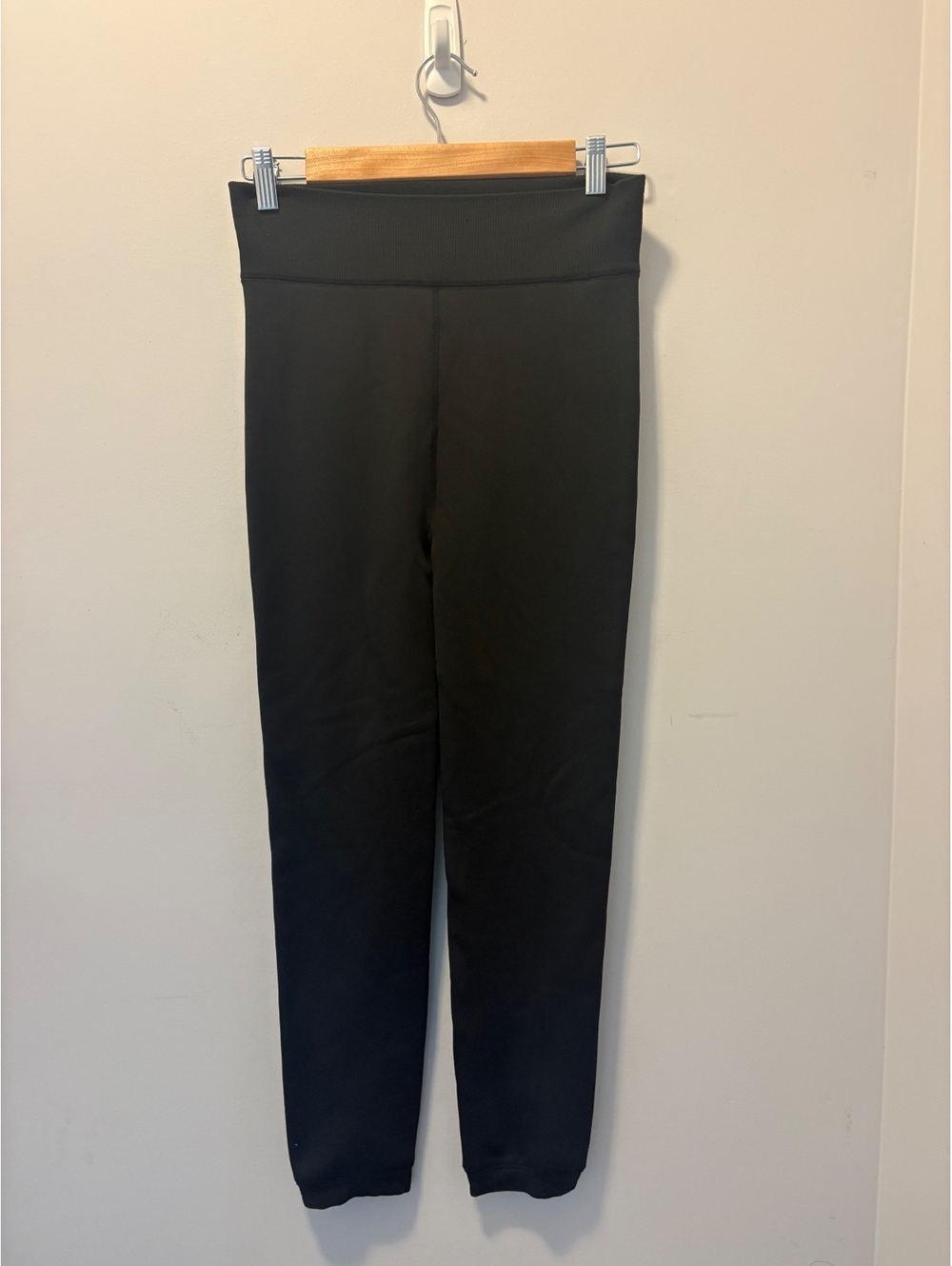 Free Country Black Pull On Leggings Fleece Lined Ladies Size Medium Large